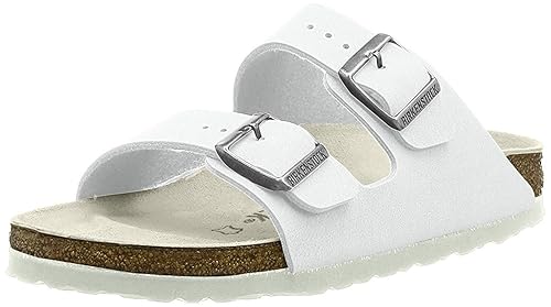 Birkenstock Women's Arizona Sandal White Birko-Flor Size 41 M EU