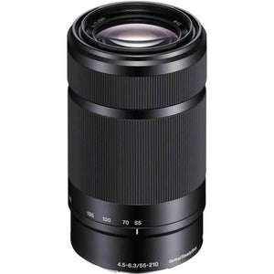 Sony Alpha a6000 Mirrorless Camera with 16-50mm and 55-210mm Lenses ILCE6000Y/B with Sony FE 85mm Lens, Soft Bag, Additi - Used Sony