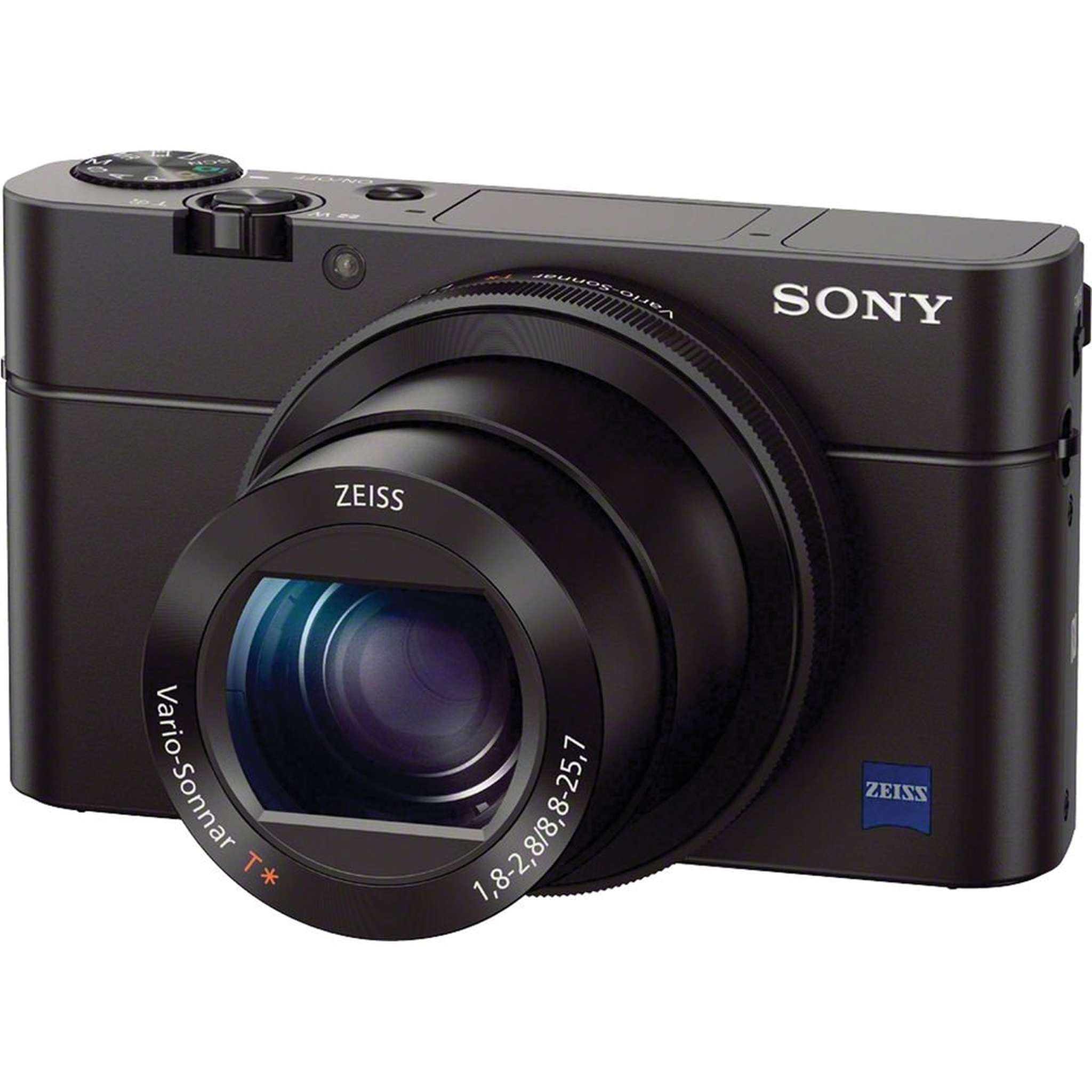Sony Cyber-shot DSC-RX100 III Camera DSCRX100M3/B With Soft Bag, Tripod, 2x Extra Batteries, LED Light, 2x 64GB Memory Card, Card Reader , Plus Essential Accessories