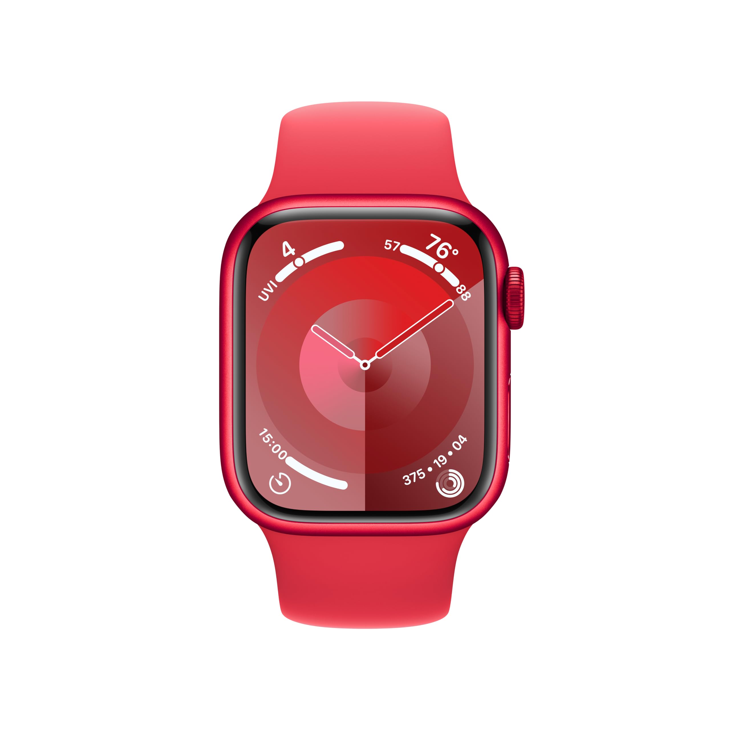 Apple Watch Series 9 [GPS 41mm] Smartwatch with (Product) RED Aluminum Case with (Product) RED Sport Band M/L. - Refurbished