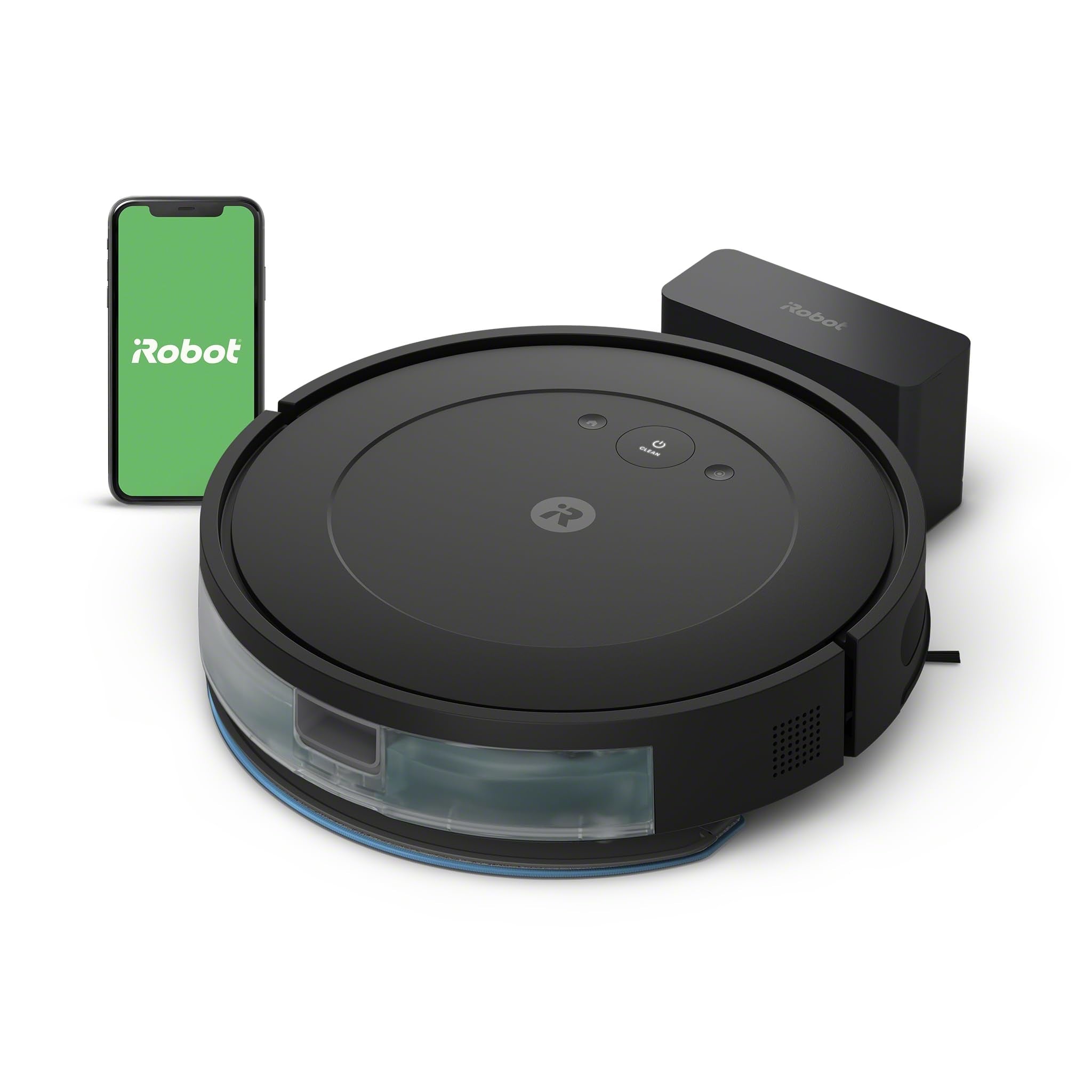 iRobot Roomba Essential Robot Vacuum and Mop Combo (Y0140) - Vacuums and mops, Easy to use, Power-lifting suction, Multi-surface cleaning, Smart navigation cleans in neat rows, Self-charging, Alexa