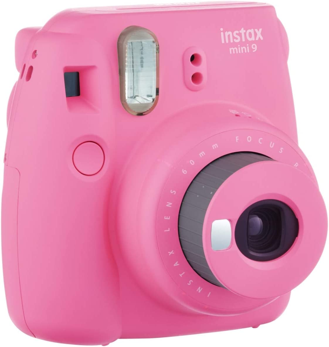 Fujifilm Instax Mini 9 Instant Camera (Flamingo Pink) with 20 Mini Films Bundle