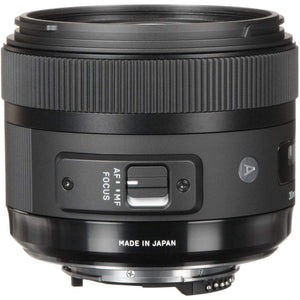 Sigma 30mm f/1.4 DC HSM Art Lens for Nikon for Nikon F Mount + Accessories International Model with 2 Year Warranty