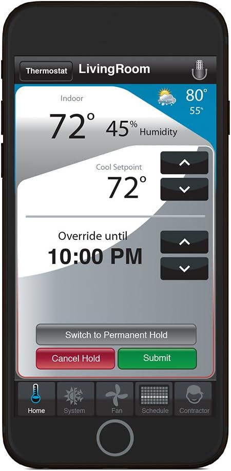 Honeywell RTH6580WF Wi-Fi 7-day Programmable Thermostat Bundle 1