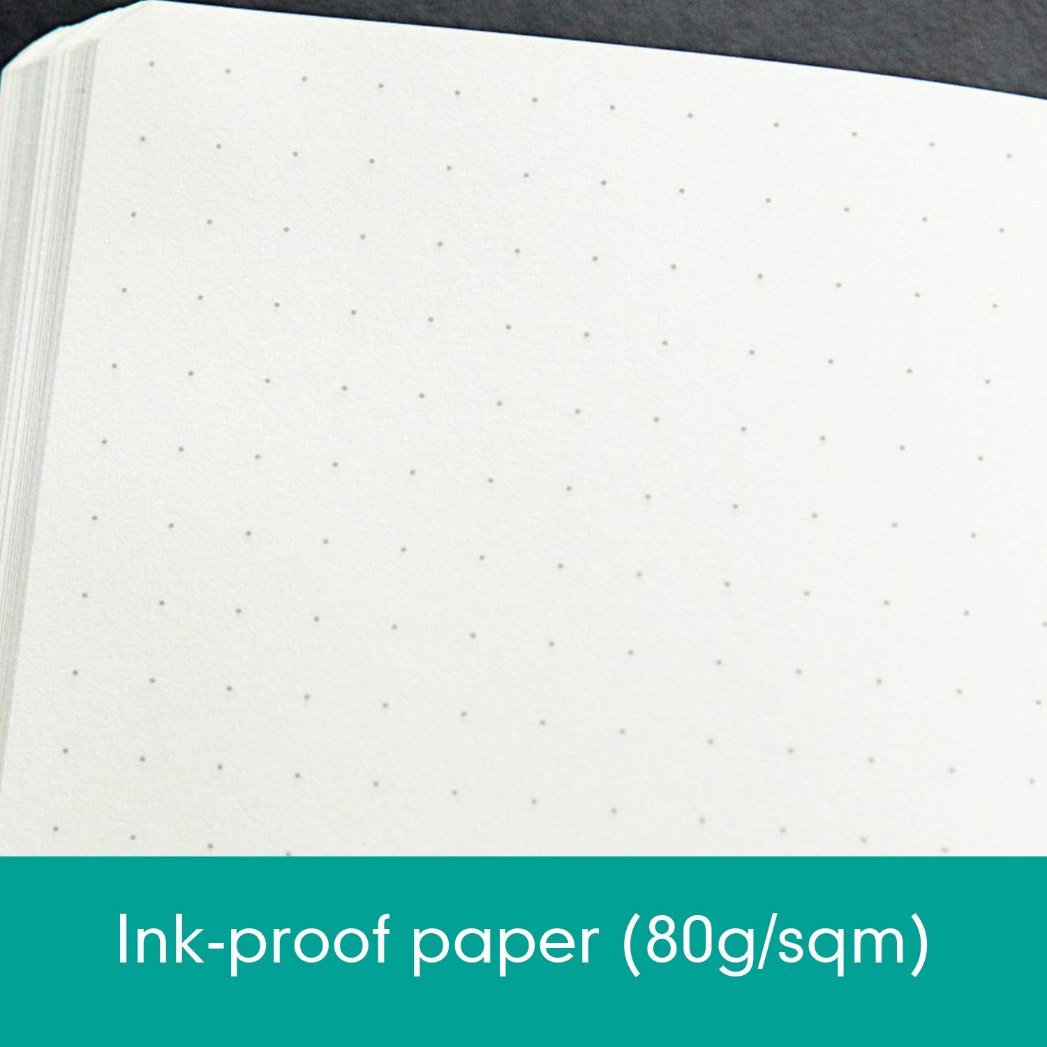 Leuchtturm1917 Medium A5 Dotted Hardcover Notebook Emerald - 249 Numbered Pages