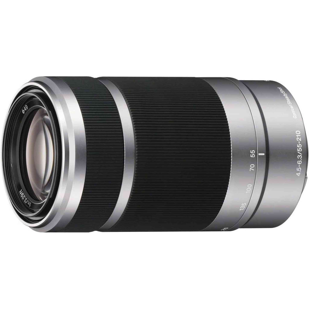 Sony E 55-210mm F4.5-6.3 OSS Lens for Sony E-Mount Cameras (Silver) - Reconditioned