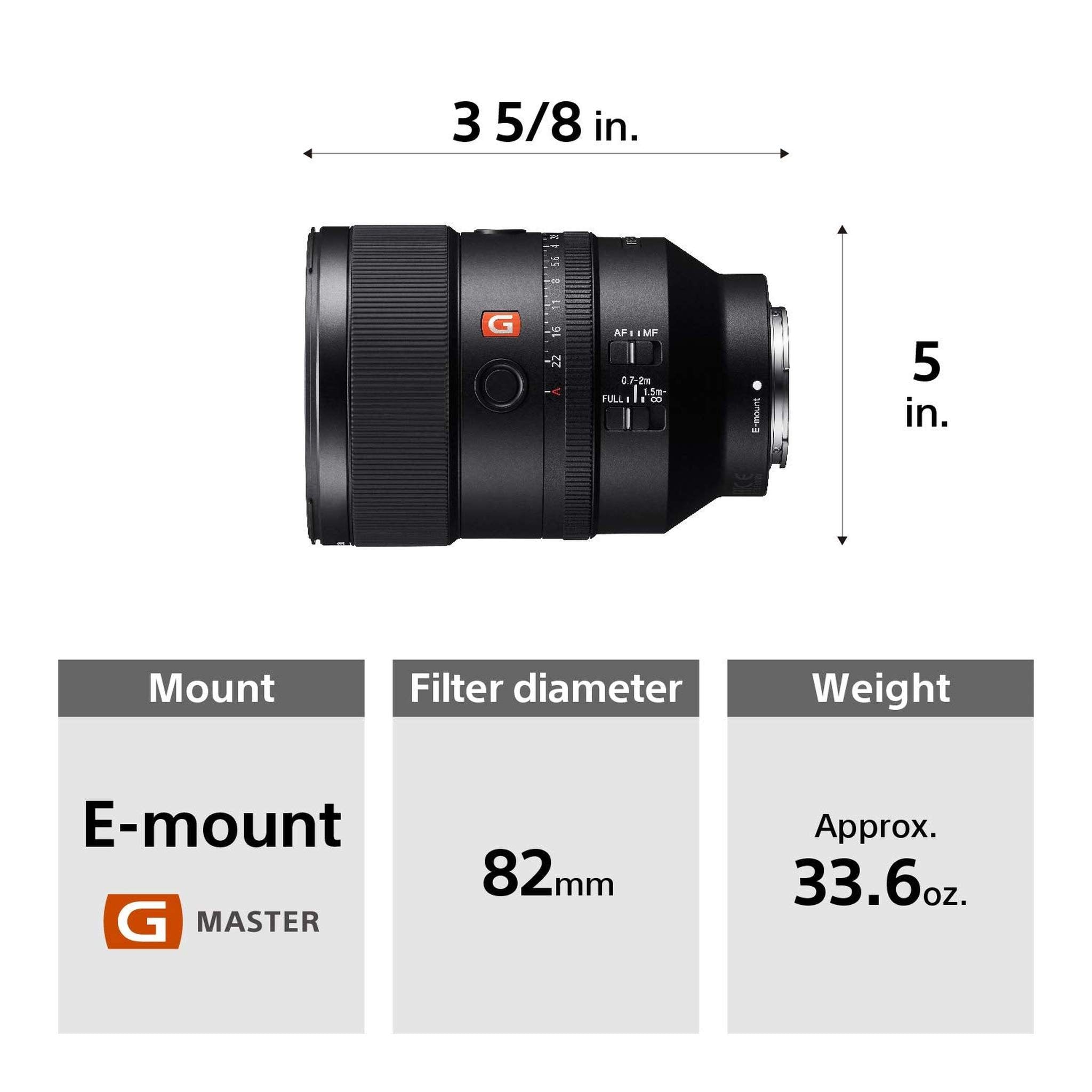 FE 135mm F1.8 G Master Telephoto Prime Lens for Sony E-Mount - Used Sony