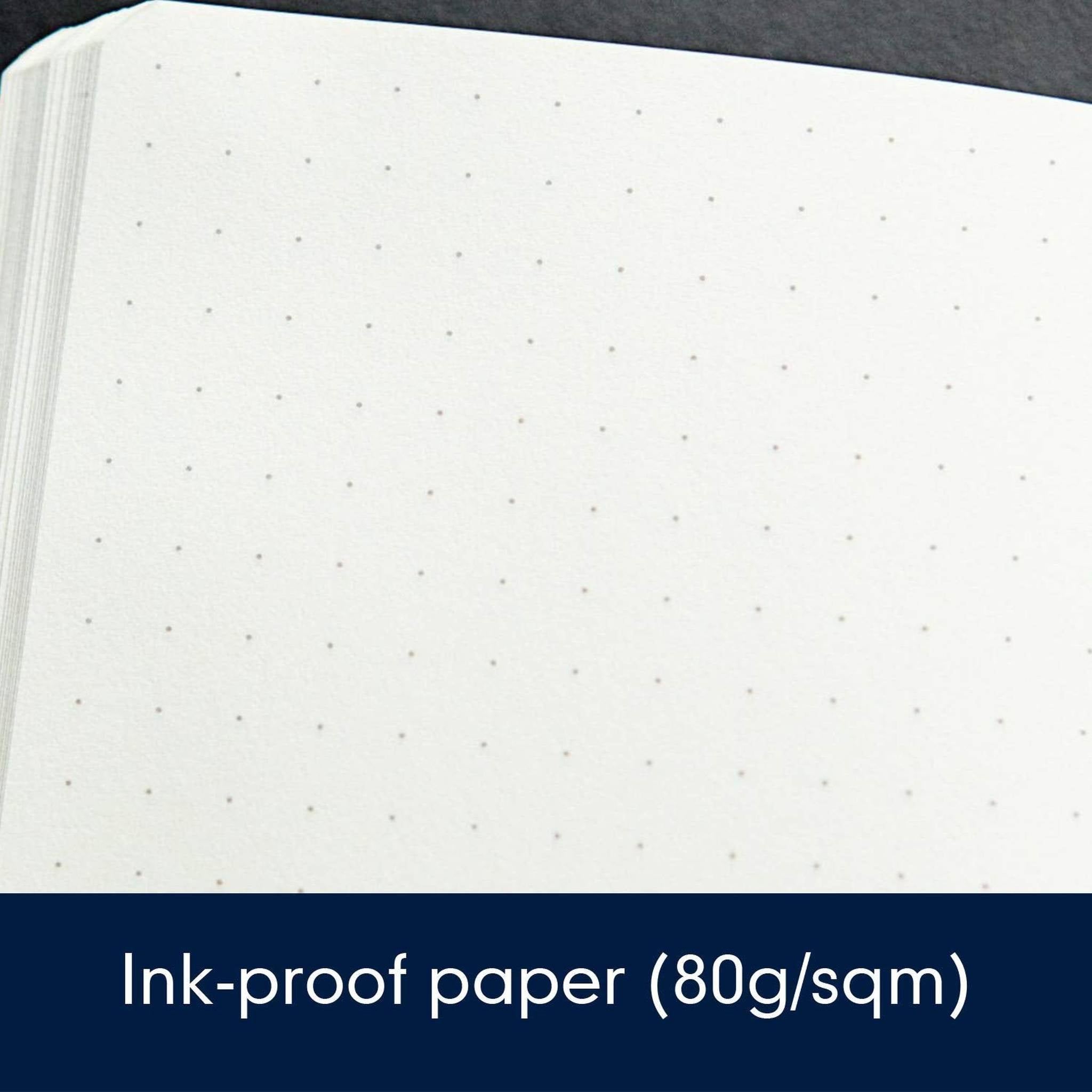 Leuchtturm1917 Medium A5 Dotted Hardcover Notebook Navy - 249 Numbered Pages