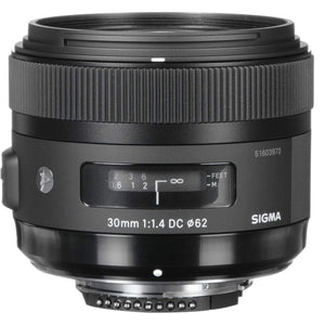 Sigma 30mm f/1.4 DC HSM Art Lens for Nikon for Nikon F Mount + Accessories International Model with 2 Year Warranty