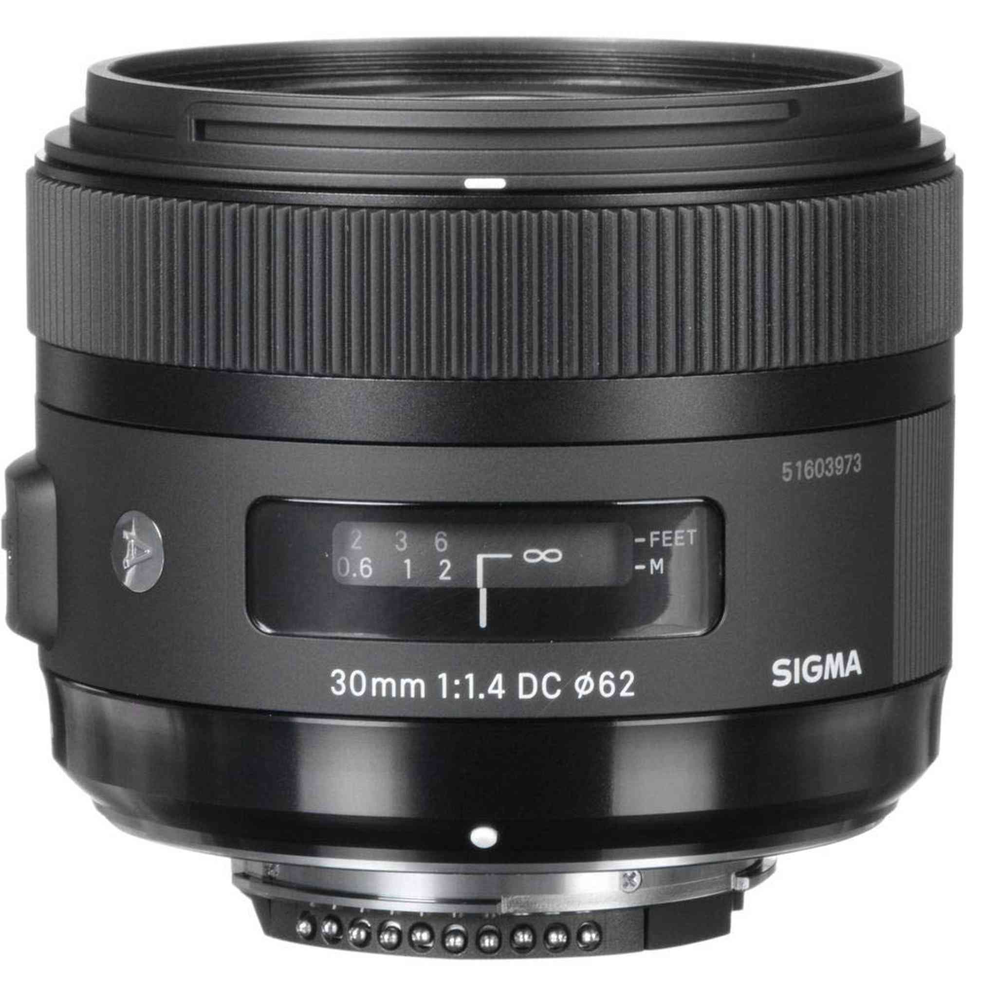 Sigma 30mm f/1.4 DC HSM Art Lens for Nikon for Nikon F Mount + Accessories International Model with 2 Year Warranty