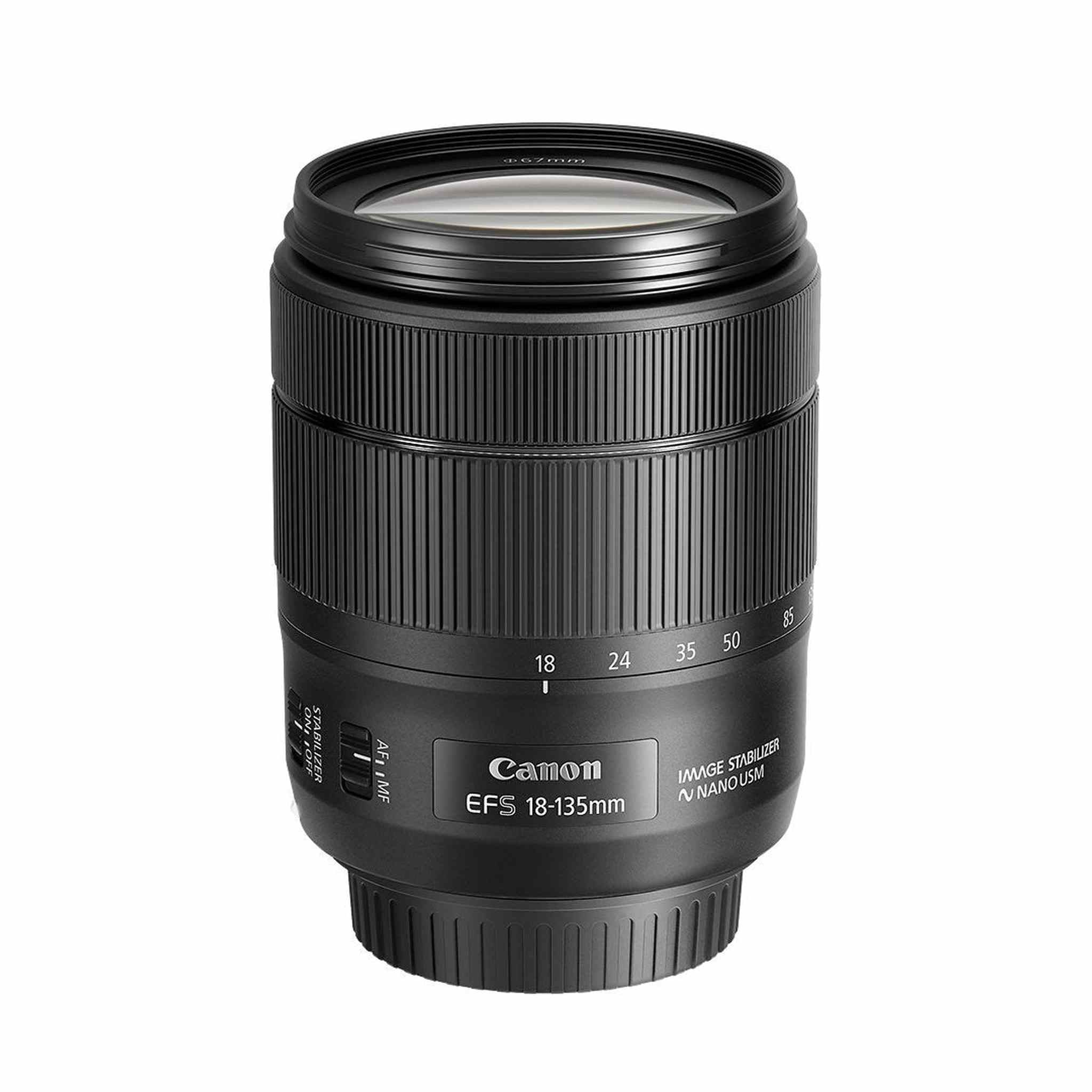 Canon EF-S 18-135mm f/3.5-5.6 Image Stabilization USM Lens Black - Used Canon