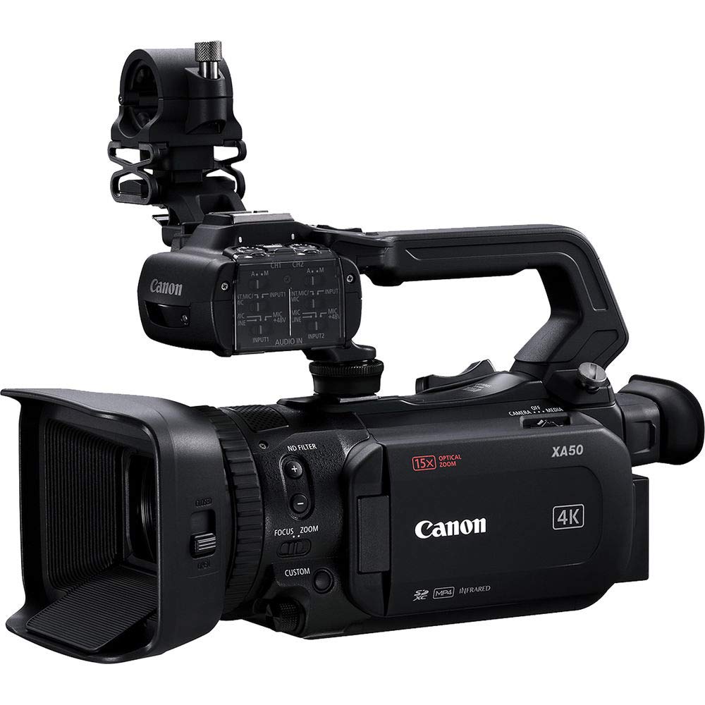 Canon XA50 Professional UHD 4K Camcorder Standard Accessory Bundle