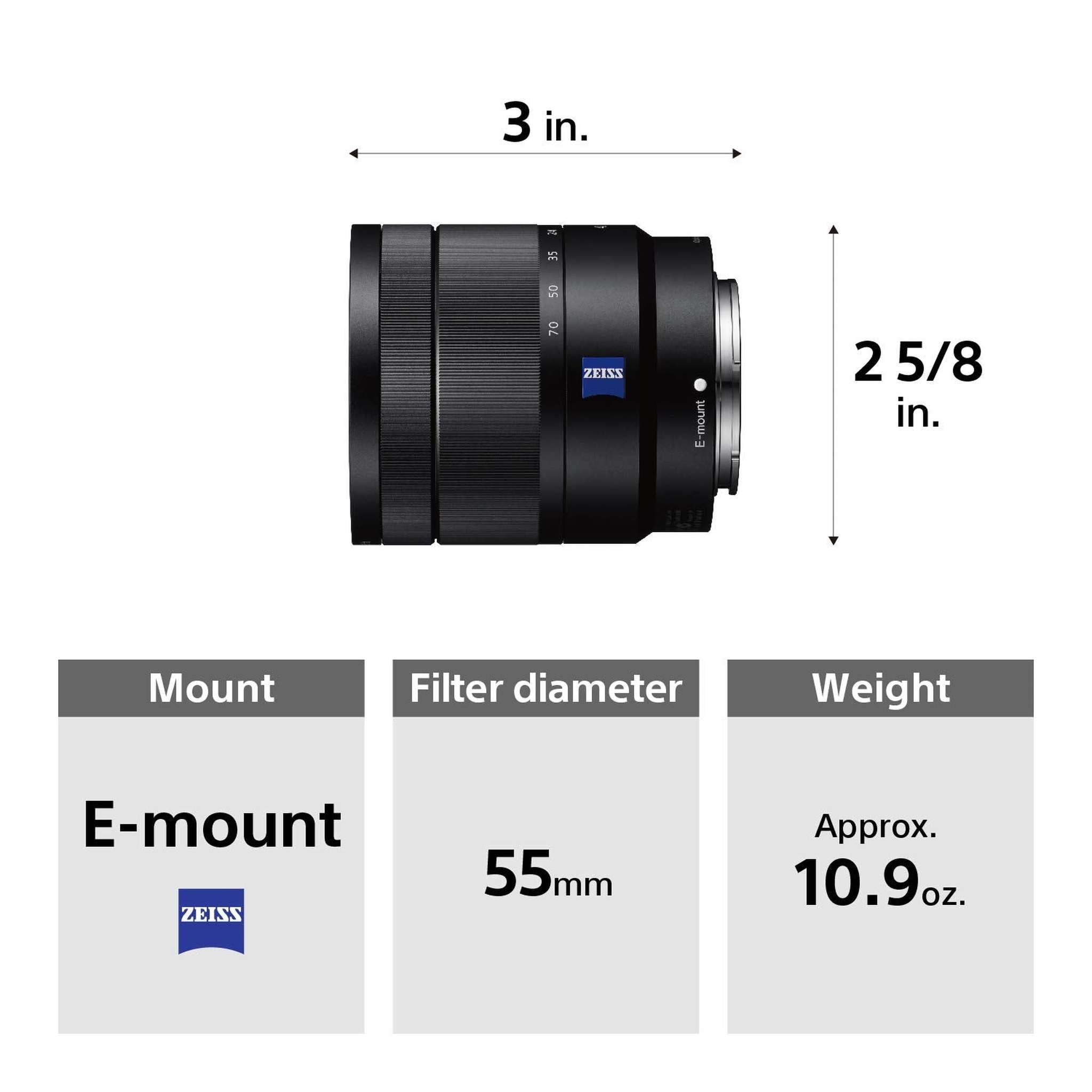 Sony SEL1670Z Vario-Tessar T E 16-70mm F4 ZA OSS - Used Sony