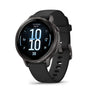 Garmin Venu® 4, 41mm, Advanced Health and Fitness GPS Smartwatch, Bright and Colorful Display, Built-in Flashlight, 10 Days of Battery Life, Slate with Black Silicone Band