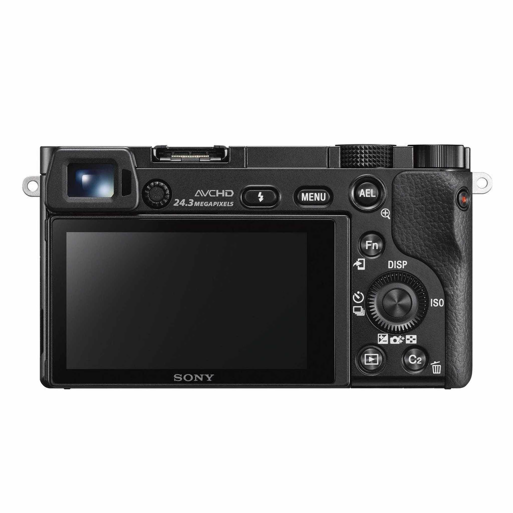 Sony Alpha a6000 Mirrorless Digitial Camera 24.3MP SLR Camera with 3.0-Inch LCD Black w/ 16-50mm Power Zoom Lens - Reconditioned Sony