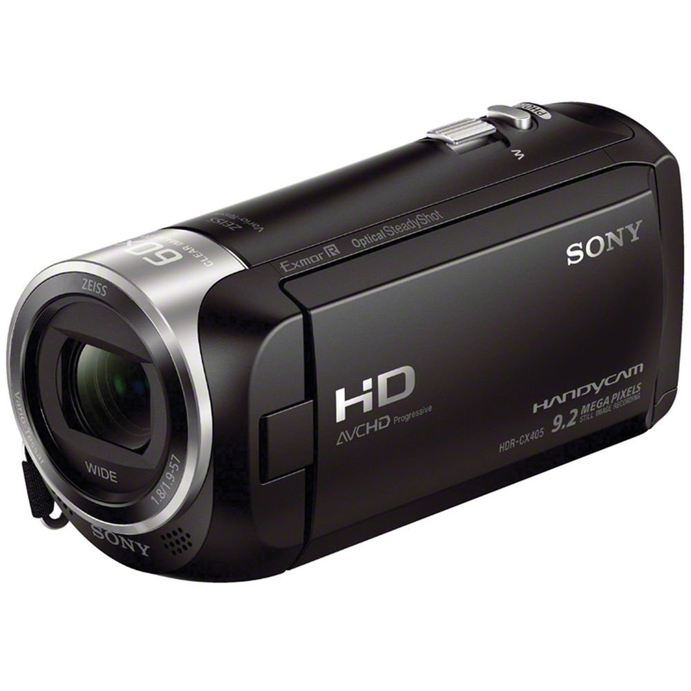 Sony HDR-CX405 HD Handycam with Editing Software and Cleaning Kit