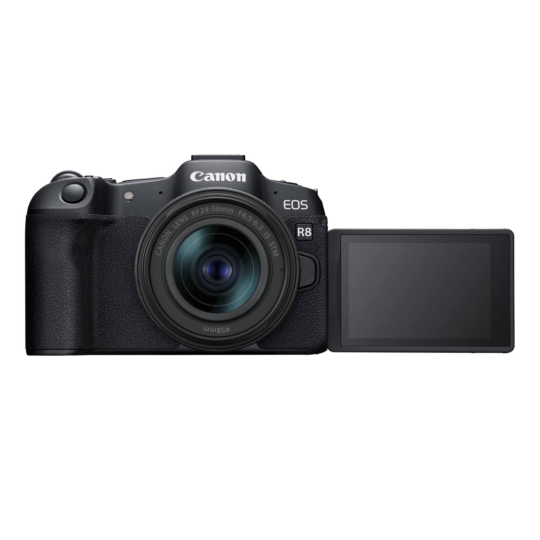 Canon EOS R8 Mirrorless Camera with RF 24-50mm Lens + 64GB Card + Bag + Charger + Battery + More