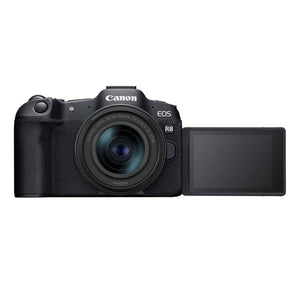 Canon EOS R8 Mirrorless Camera with RF 24-50mm Lens + 64GB Card + Bag + Charger + Battery + More