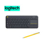Logitech Wireless Touch TV Keyboard K400 Plus for Computers Laptops with Touchpad Bundle 1-Pack + Stylus