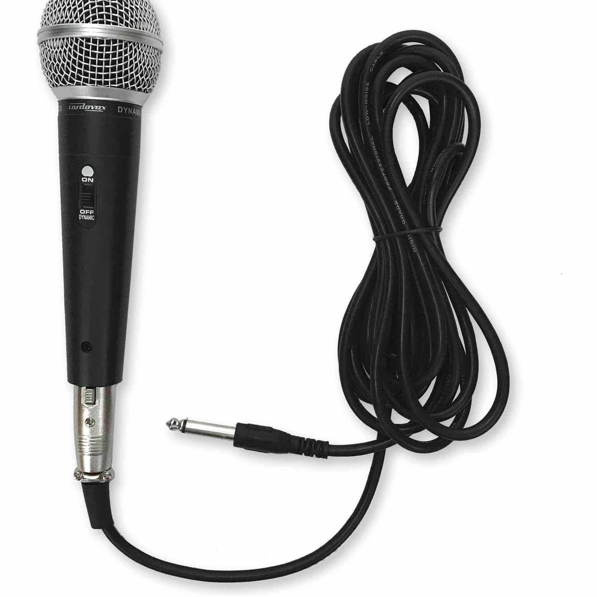 Dynamic Microphone Compatible With Interface. Set Comes With Cable & Case. Hyper Cardioid Mic With Tone Quality And On Off Switch Cordovox