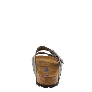 Birkenstock Womens Shoes Arizona SFB Sandals, Iron, Grey, 9 Medium US