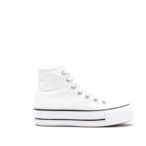 Converse Women's Chuck Taylor All Star Lift High Top Sneakers, White/Black/White, 5 Medium US