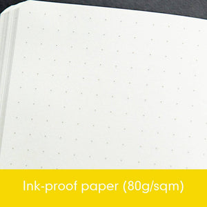 Leuchtturm1917 Medium A5 Dotted Hardcover Notebook Lemon - 249 Numbered Pages