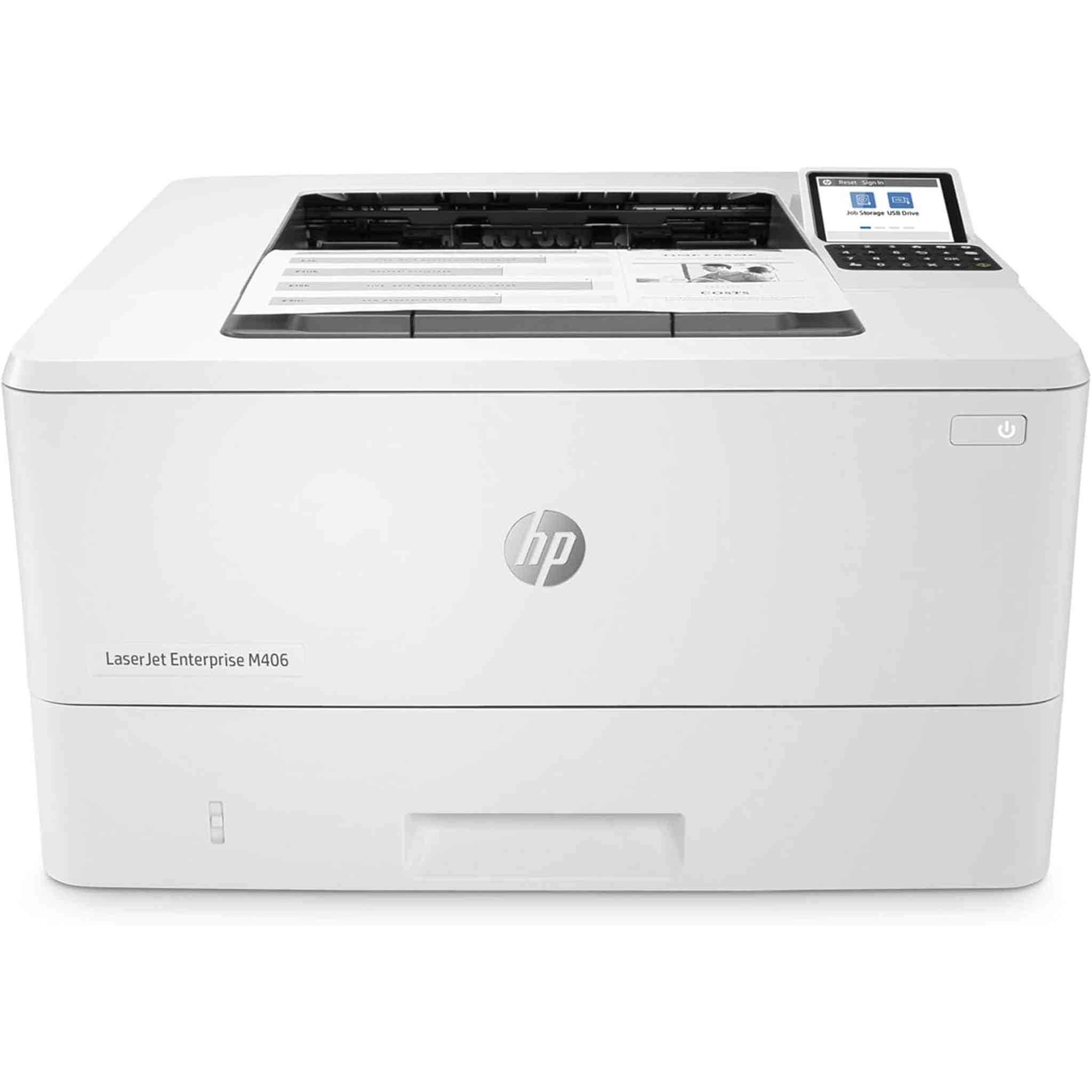 HP LaserJet Enterprise M507dn Monochrome Printer + Power Strip Surge Protector HP