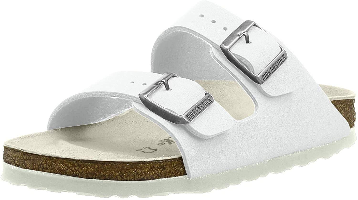 Birkenstock Arizona Unisex White Birko-Flor Sandal 37 / Unisex US Size 6-6.5