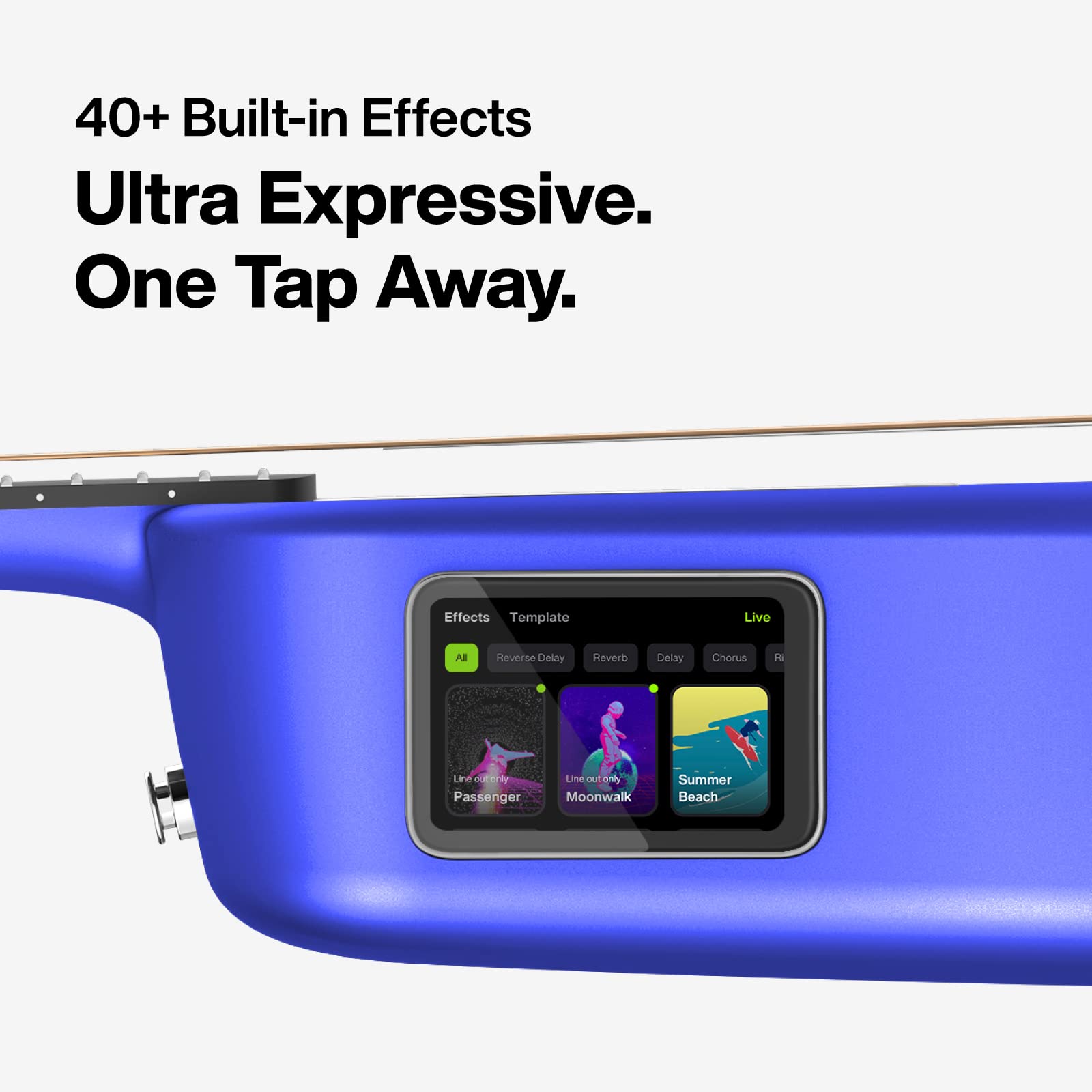 LAVA ME 2 36 inch Carbon Fiber Guitar with effects Acoustic Electric Guitar with Picks Hard Case Freeboost-Pink