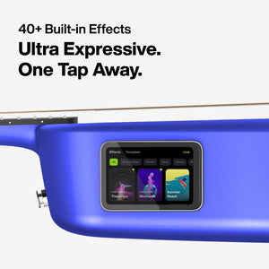 LAVA ME 2 Super AirSonic Carbon Fiber Guitar w/Effects 36'' Acoustic Electric, Black, Right