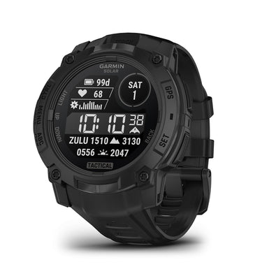 Garmin Instinct® 3 Tactical Edition, 50mm, Solar Charged Display, Rugged Outdoor GPS Smartwatch