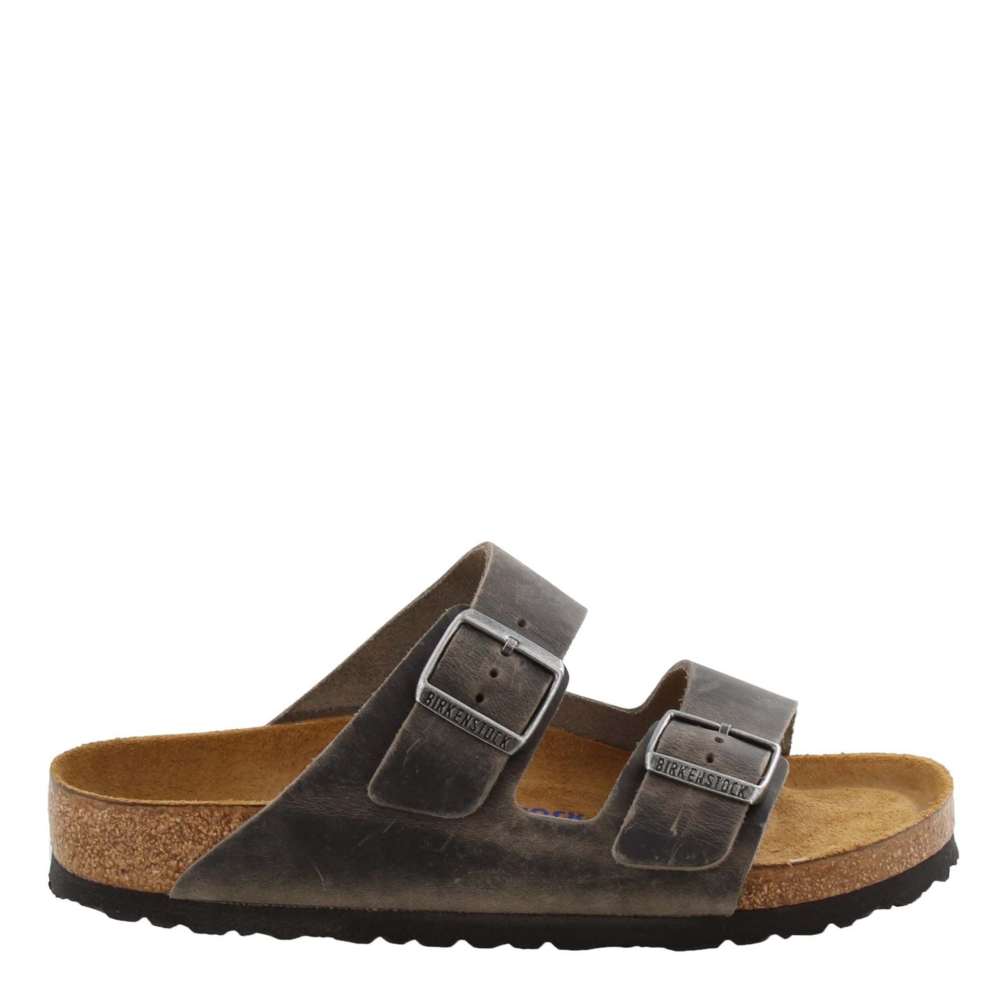Birkenstock Arizona Sandal,Iron Oiled Leather,38 M EU/7-7.5 B M US Women
