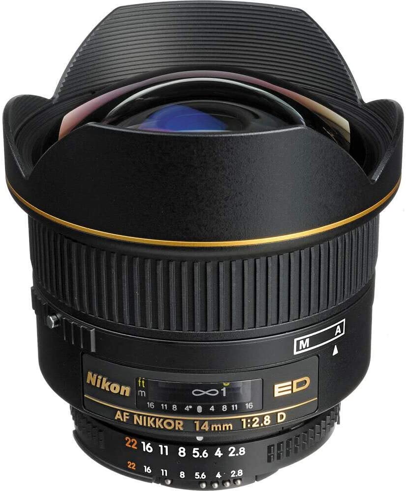 Nikon AF 14mm f/2.8D ED Wide-Angle Prime Lens (1925) Intl Model Bundle