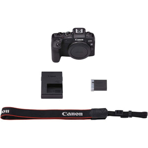 Canon EOS RP Mirrorless Digital Camera Body Only - Includes - Extra Battery Pack, Cleaning Kit, Memory Card Kit, Carry