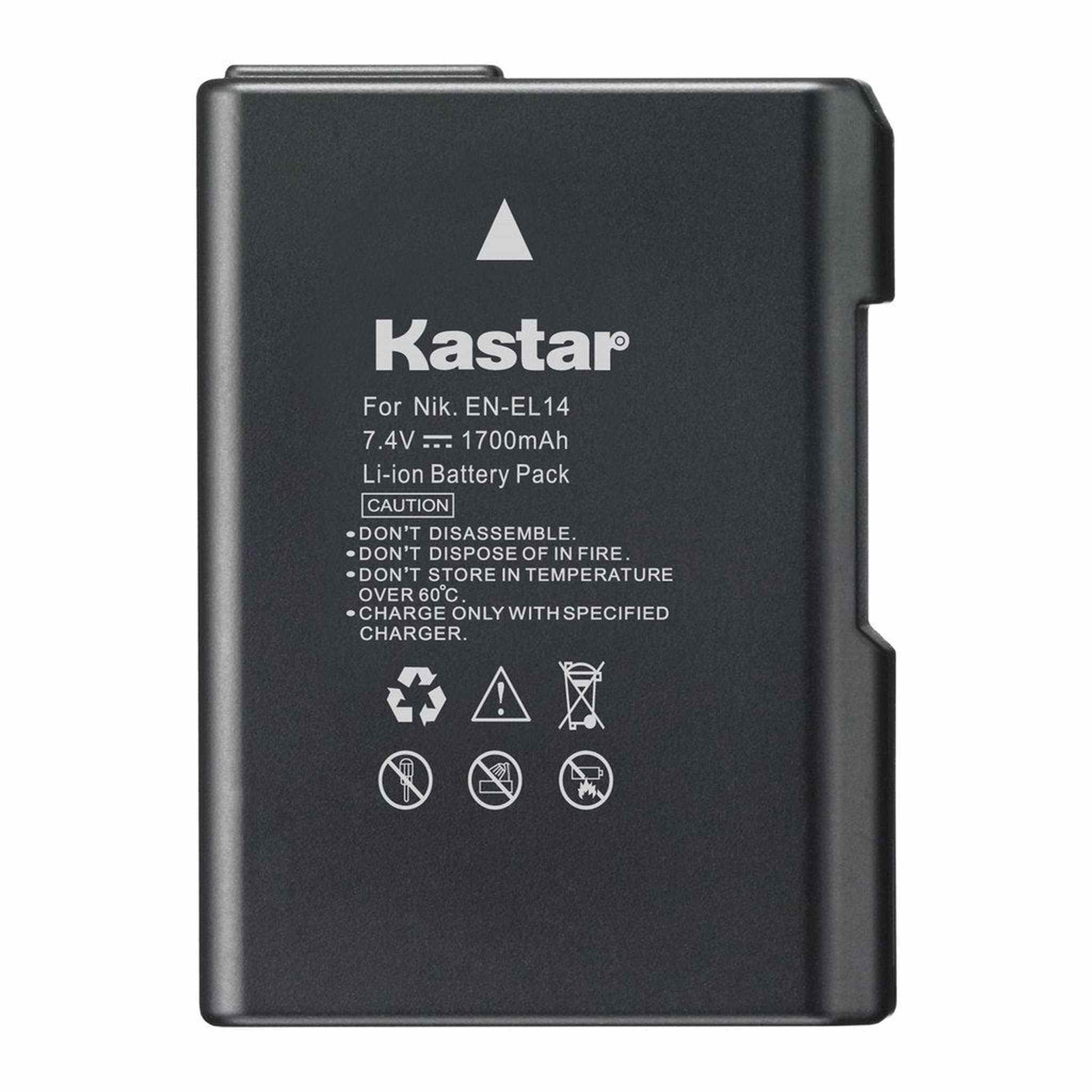 Replacement Nikon EN-EL14 Battery for Nikon D3100, D3200, D5100, P7000, P7100, P7700 DSLR Cameras Kastar