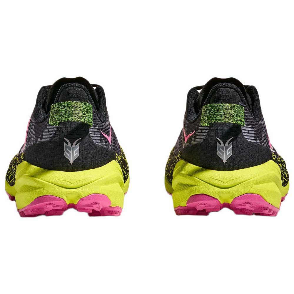 Hoka Women's Speedgoat 6 Black/Neon Hoka Citrus 6.5 Medium