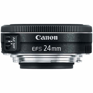 Canon EF-S 24MM F2.8 STM Camera Lens International Model + 3 Pcs Filter Kit + Cleaning Kit