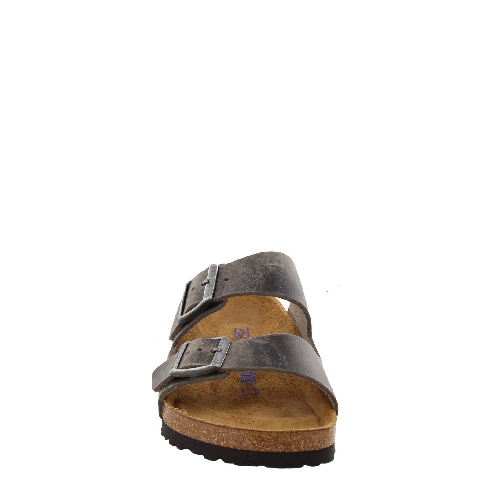 Birkenstock Arizona Sandal,Iron Oiled Leather,38 M EU/7-7.5 B M US Women