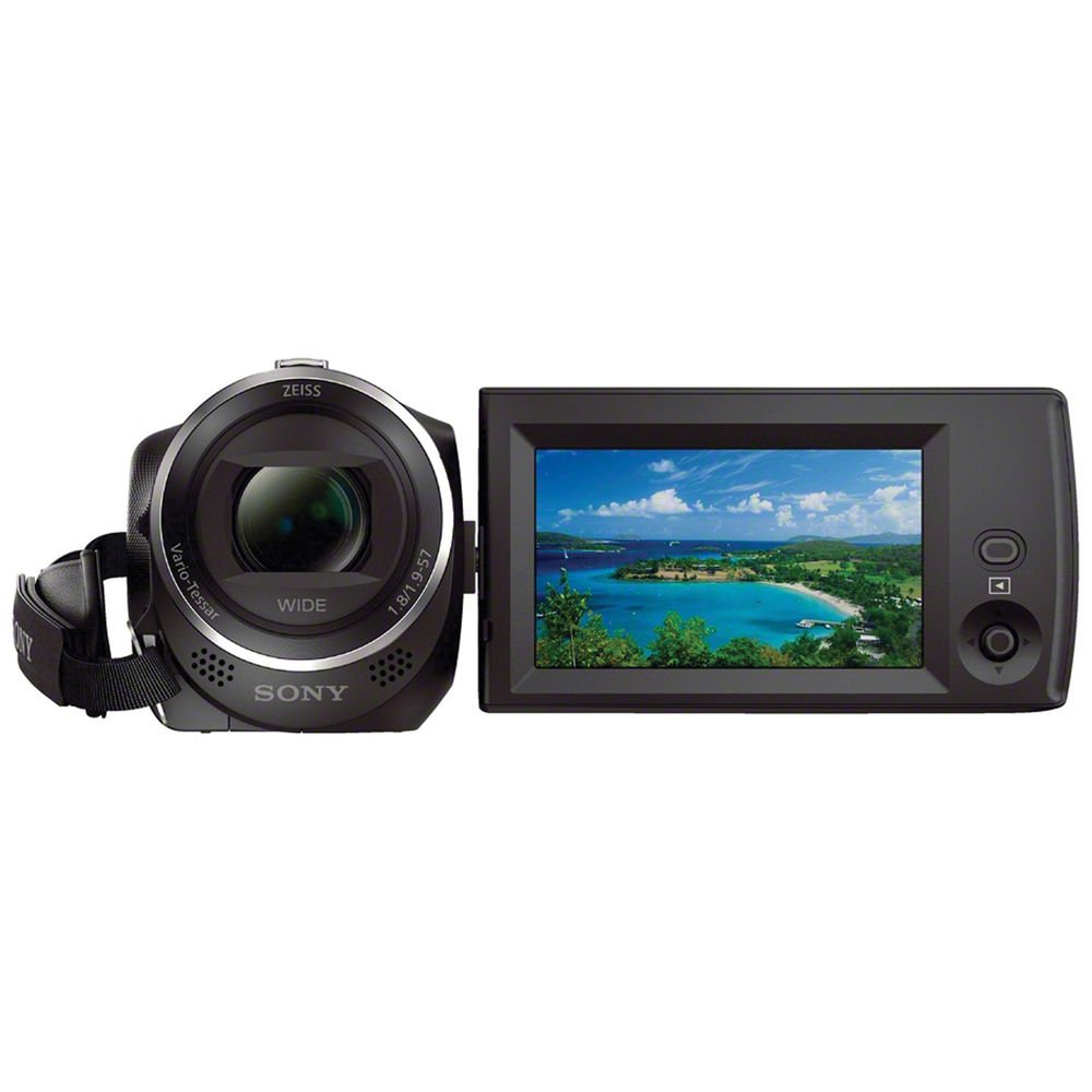 Sony HDR-CX405 Hd Camcorder Black + Sony 128Gb Uhs-I Microsdxc Memory Card () + Sony Mdr-7506 Headphone Year Warranty