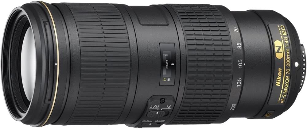 Nikon AF-S 70-200mm f/4G ED VR Telephoto Lens (2202) Intl Model Bundle