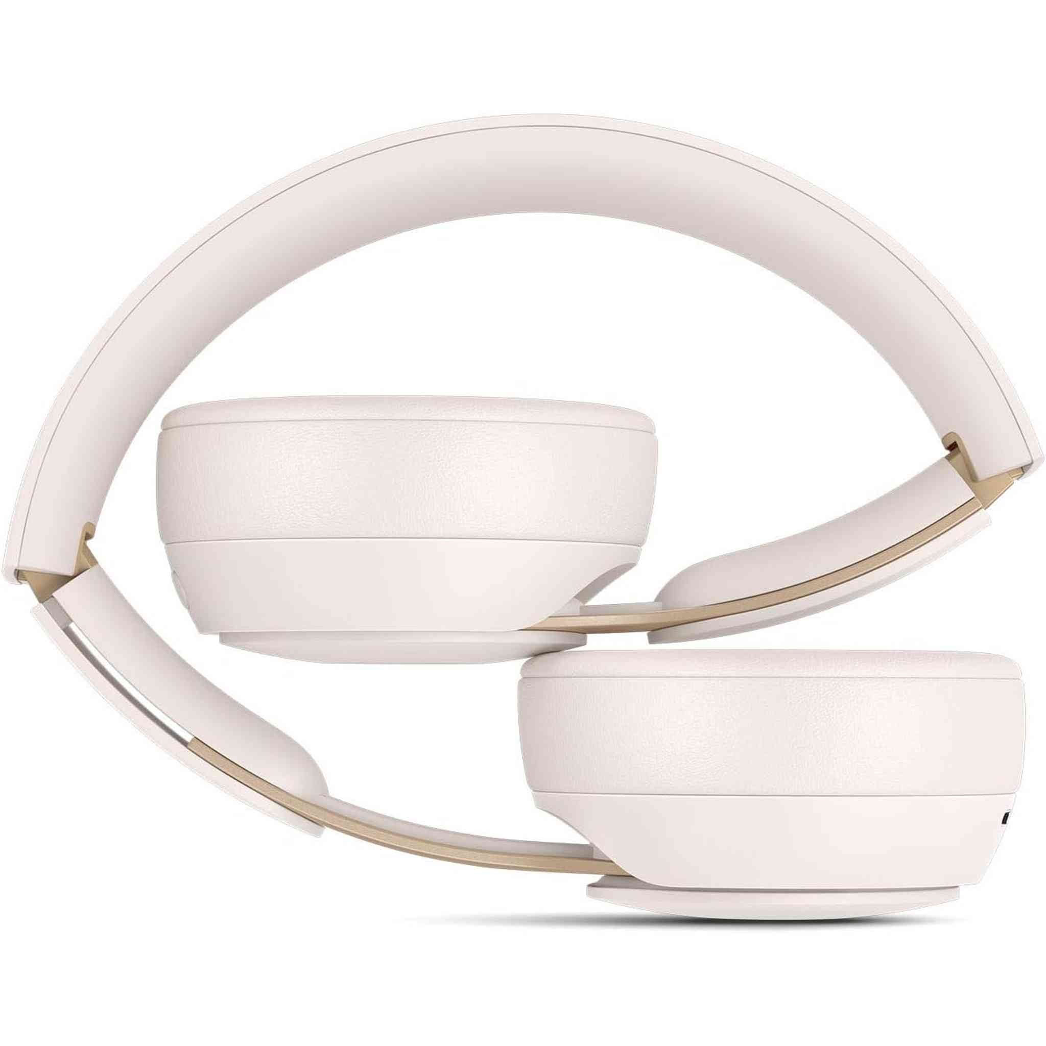 Beats Solo Pro Wireless Noise Cancelling On-Ear Headphones - Ivory Renewed - Reconditioned Beats