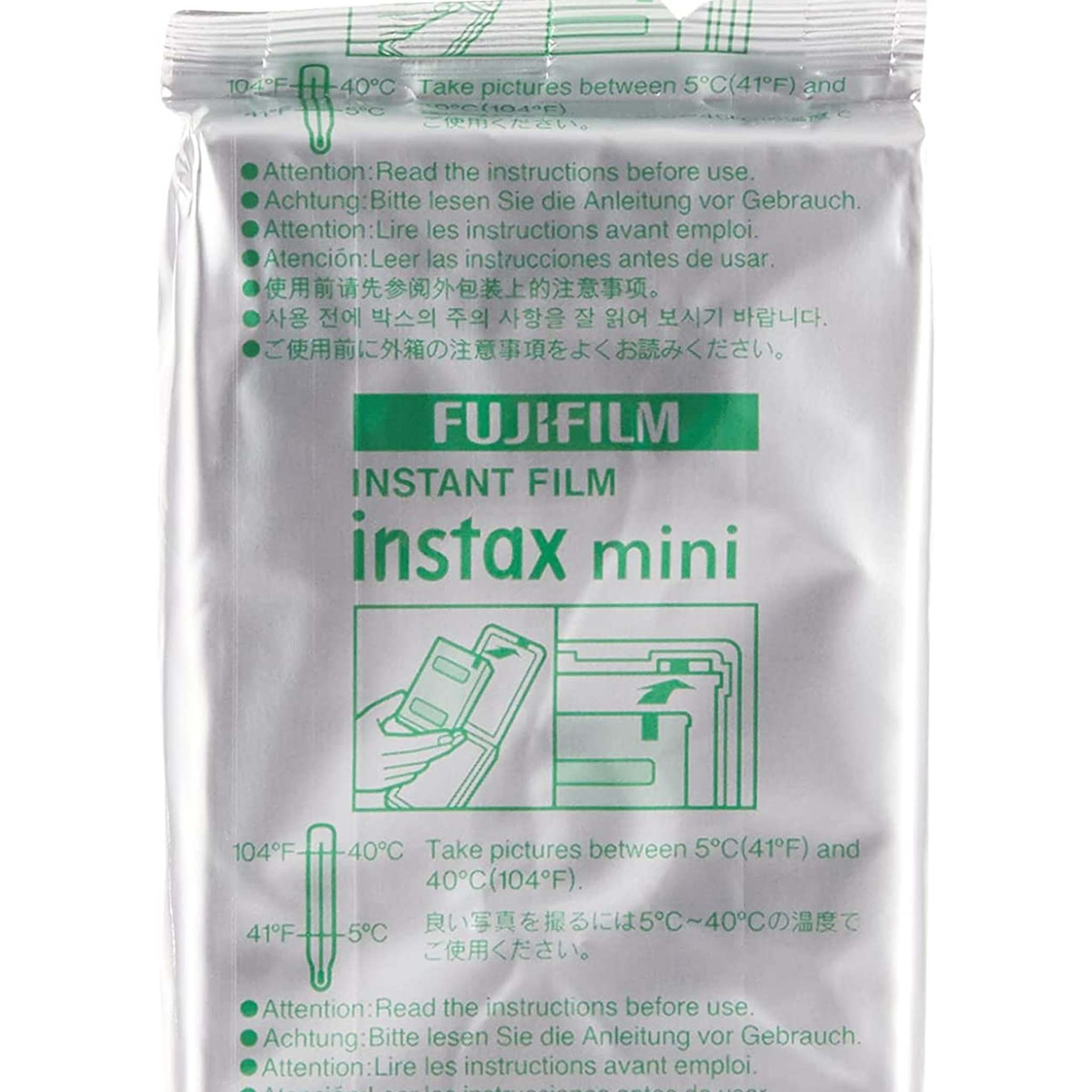 Fujifilm Instax Mini Instant Film, 2 x 10 Shots X 2Pack (Total 40 Shots) Value