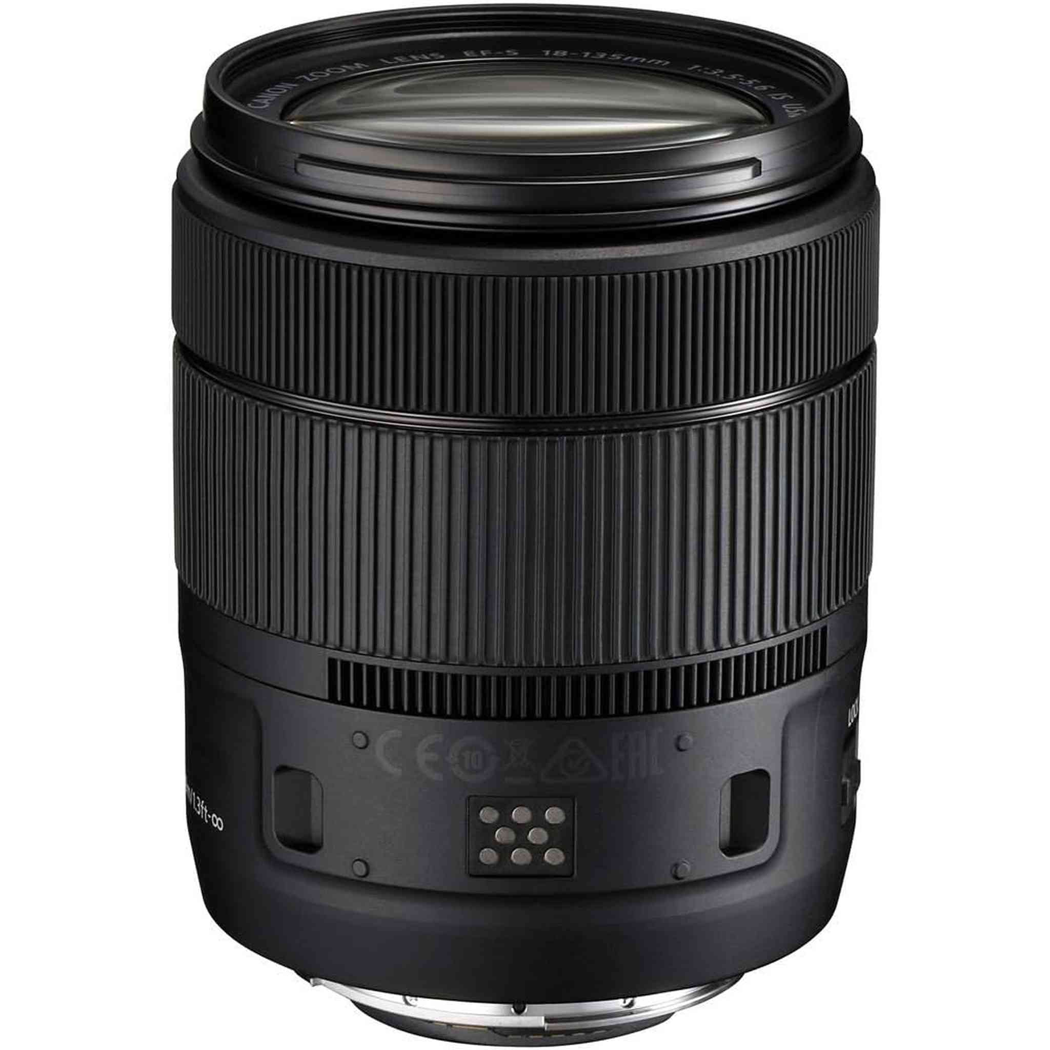 Canon EF-S 18-135mm f/3.5-5.6 IS USM Lens 1276C002 + Filter Kit + More - Reconditioned Canon