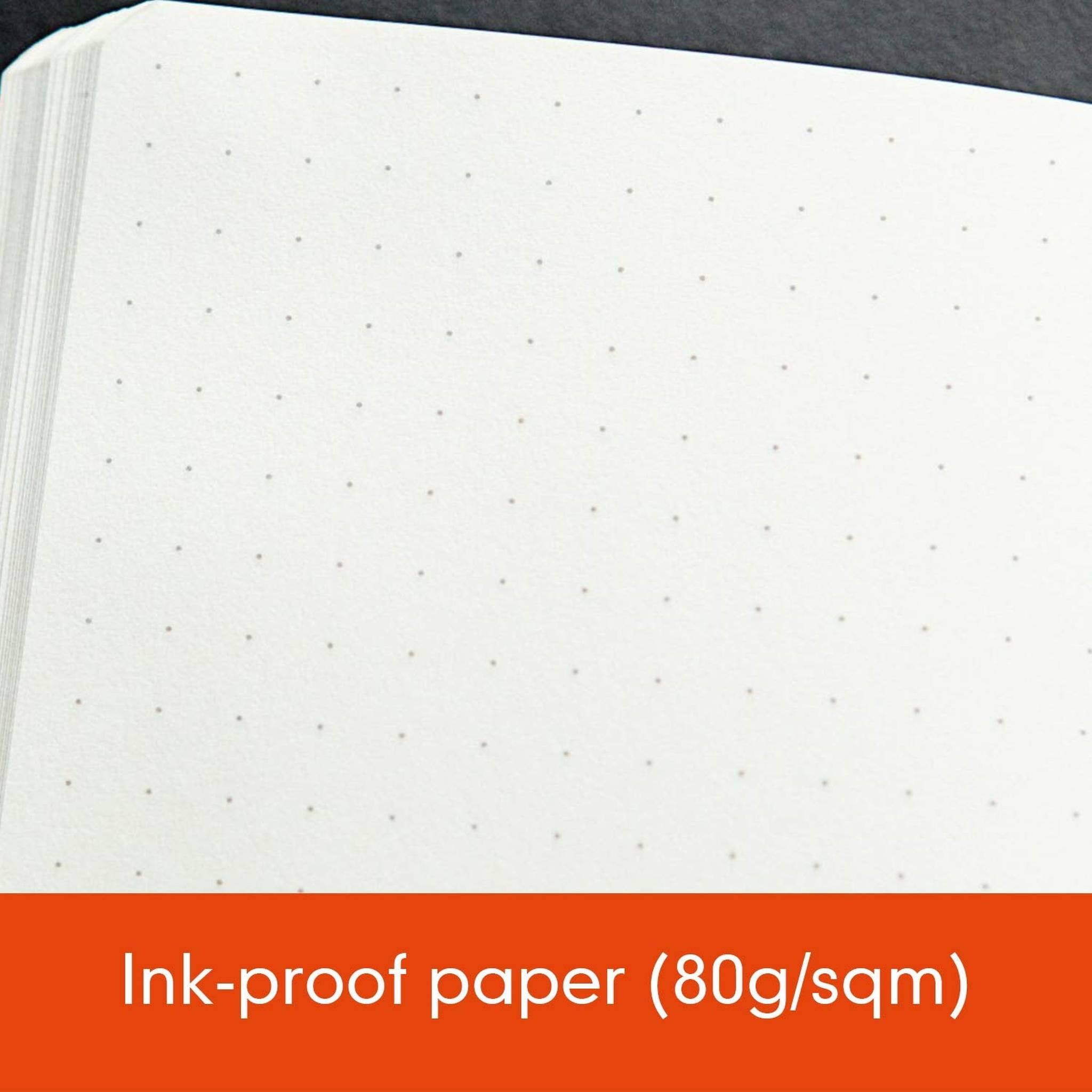 Leuchtturm1917 Medium A5 Dotted Hardcover Notebook Orange - 249 Numbered Pages