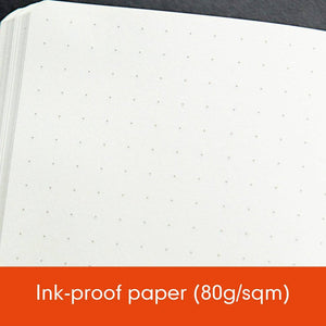 Leuchtturm1917 Medium A5 Dotted Hardcover Notebook Orange - 249 Numbered Pages