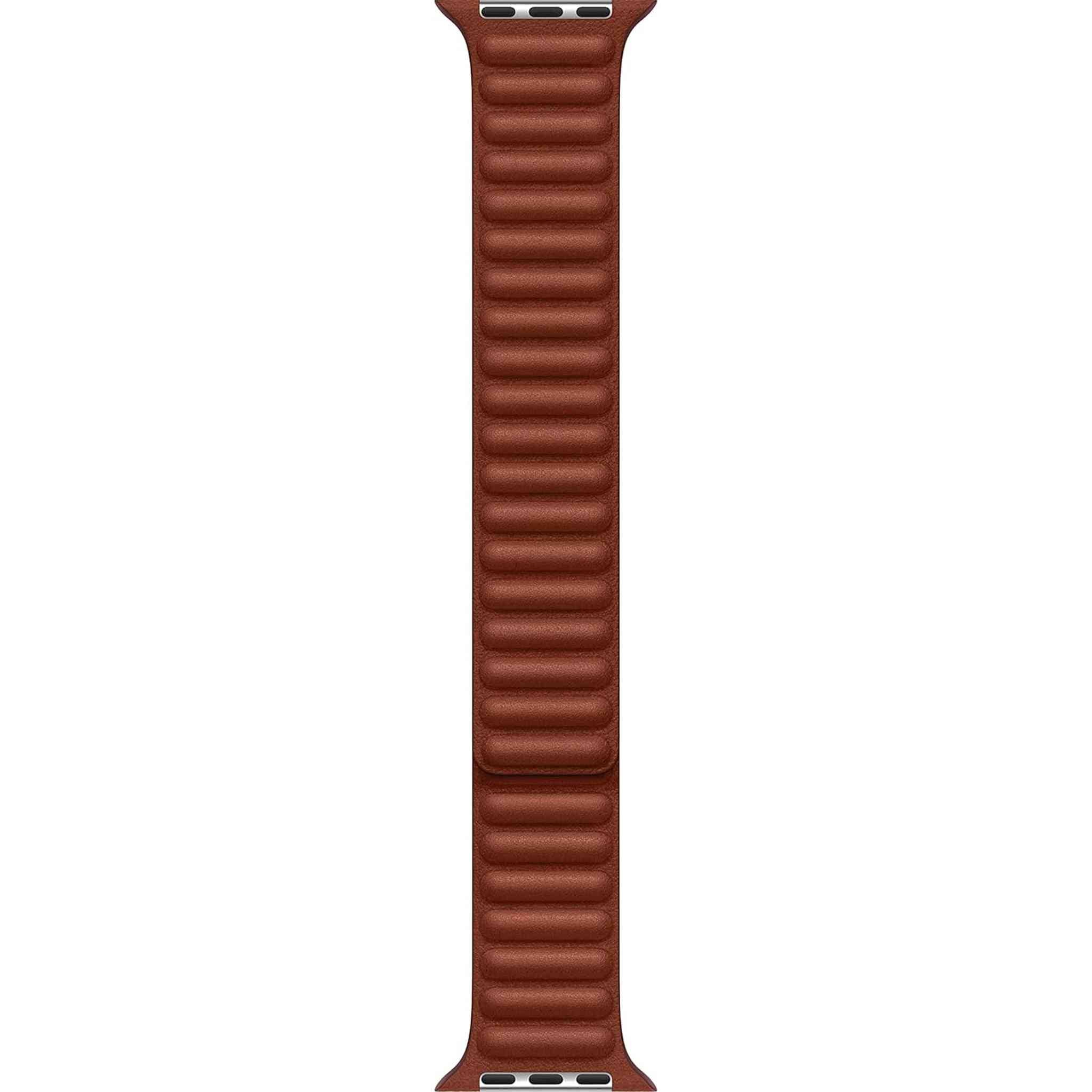 Apple Watch Band - Leather Link (45mm) - Umber - M/L
