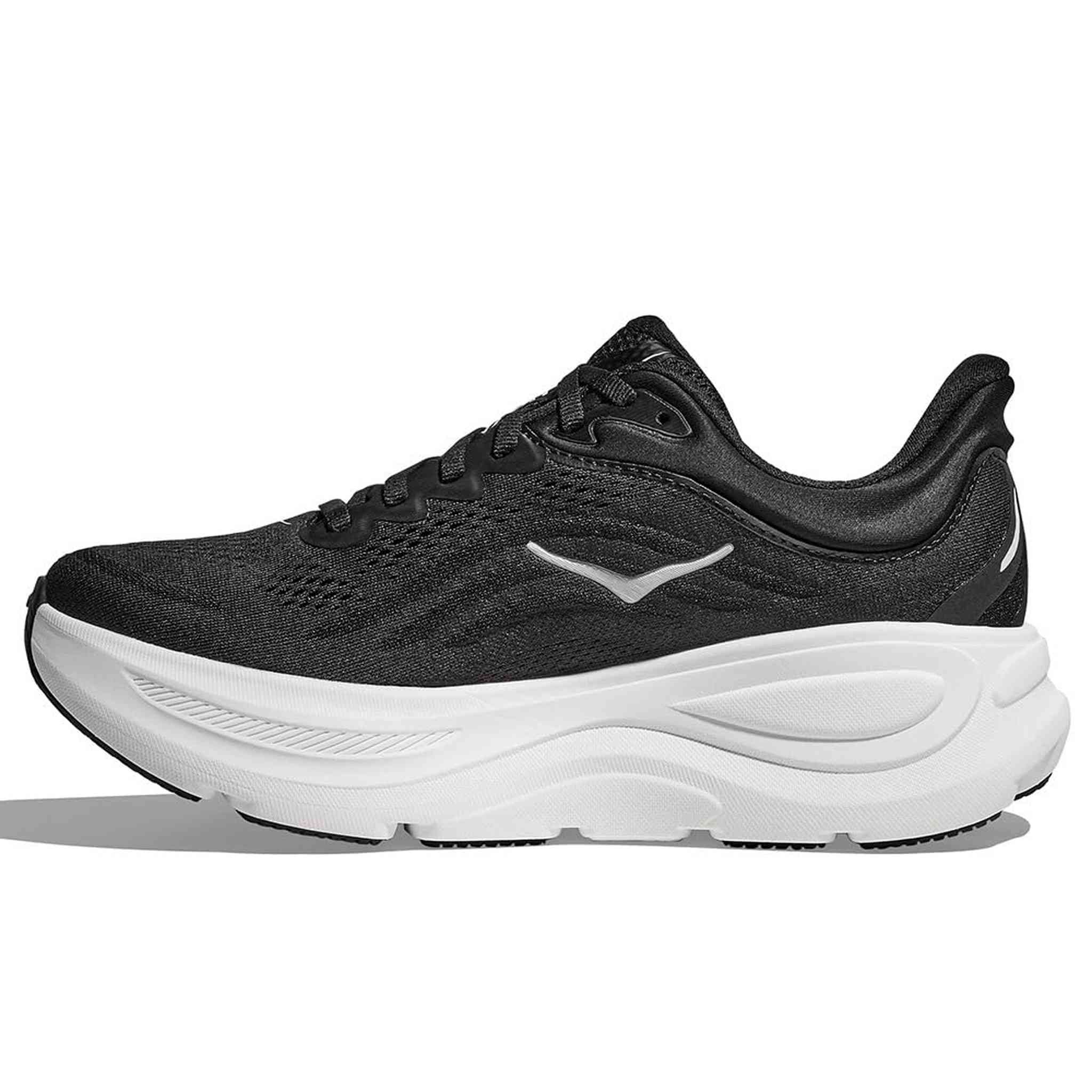 Hoka Men's Bondi 9 Sneaker, Black/White, 7.5