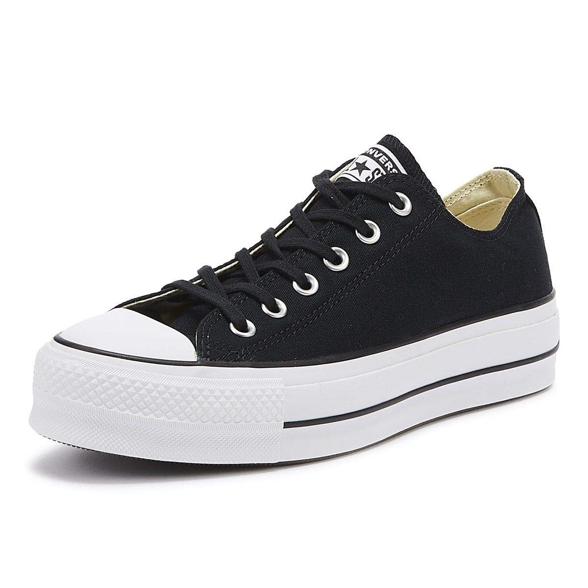 Converse Women's Chuck Taylor All Star Lift Sneaker, Black/White/White, 6