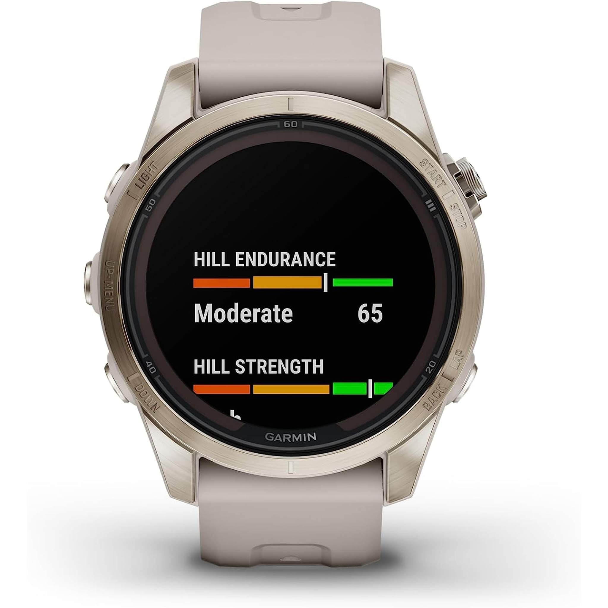 Garmin fenix 7S Pro Solar, Sapphire, Soft Gold Steel Light Sand with Accessories